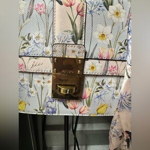 ALDO Floral Satchel Bag - Pastel Multicolor